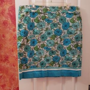 Talbots Spring Floral Skirt